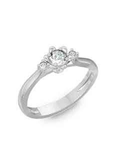    Gyűrűguru eljegyzési gyűrű 0,1ct I/SI gyémánttal BRK188 