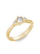  Gyűrűguru eljegyzési gyűrű 0,1ct H/SI gyémánttal BRK188 