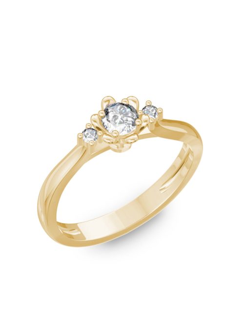  Gyűrűguru eljegyzési gyűrű 0,1ct H/SI gyémánttal BRK188 