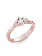  Gyűrűguru eljegyzési gyűrű 0,1ct H/SI gyémánttal BRK188 