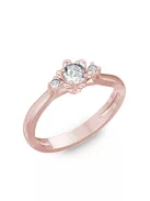  Gyűrűguru eljegyzési gyűrű 0,1ct I/SI gyémánttal BRK188 