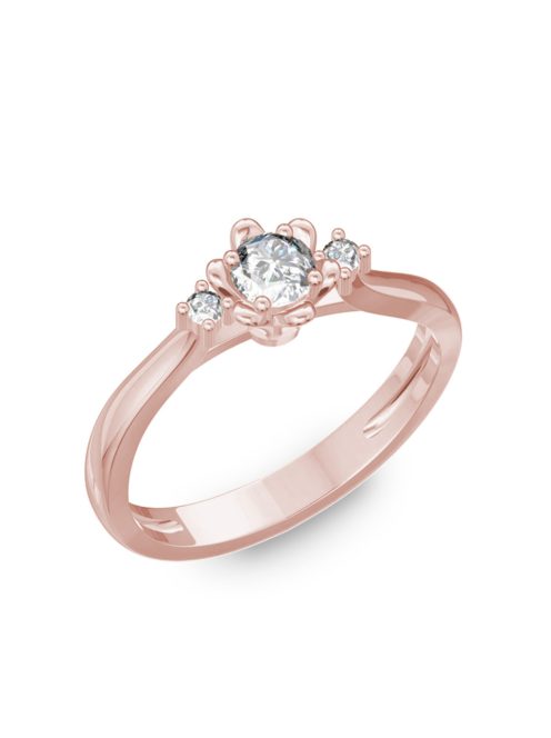  Gyűrűguru eljegyzési gyűrű 0,1ct H/SI gyémánttal BRK188 