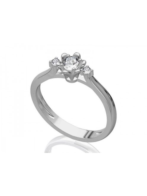  Gyűrűguru eljegyzési gyűrű 0,1ct H/SI gyémánttal BRK188 