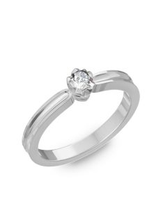    Gyűrűguru eljegyzési gyűrű 0,1ct szintetikus gyémánttal BRK190 