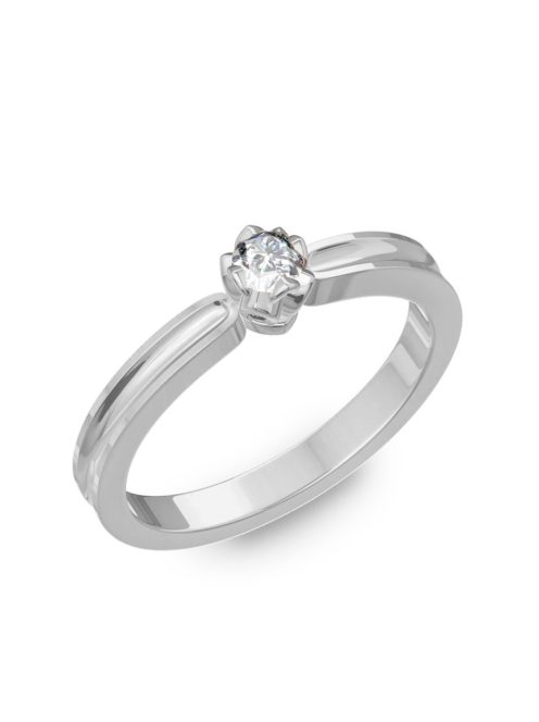  Gyűrűguru eljegyzési gyűrű 0,1ct szintetikus gyémánttal BRK190 