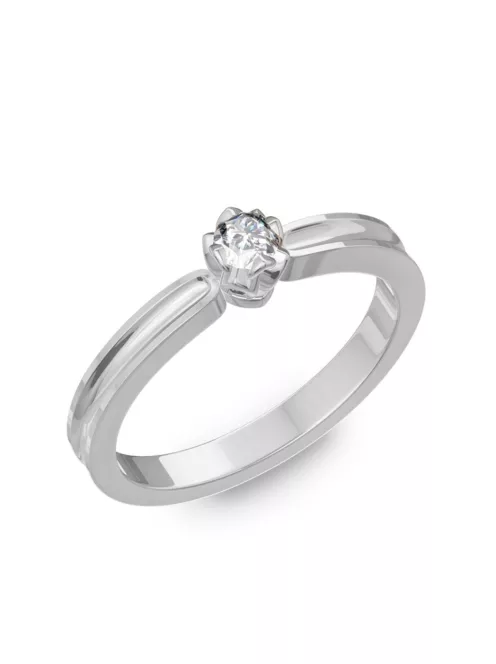  Gyűrűguru eljegyzési gyűrű 0,1ct szintetikus gyémánttal BRK190 