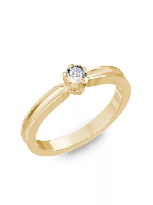  Gyűrűguru eljegyzési gyűrű 0,1ct szintetikus gyémánttal BRK190 
