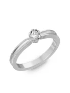  Gyűrűguru eljegyzési gyűrű 0,1ct I/SI gyémánttal BRK190 