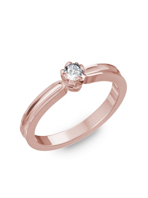  Gyűrűguru eljegyzési gyűrű 0,1ct H/SI gyémánttal BRK190 