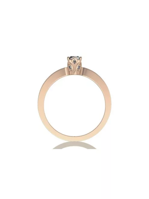  Gyűrűguru eljegyzési gyűrű 0,1ct I/SI gyémánttal BRK190 