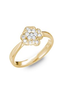    Gyűrűguru eljegyzési gyűrű szintetikus gyémánttal BRK192 