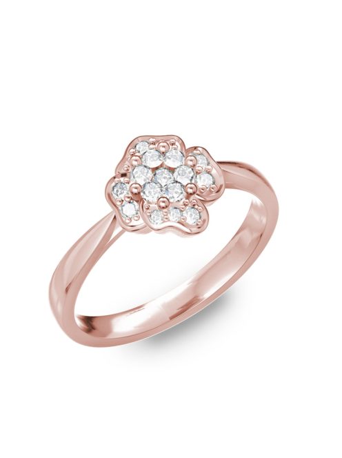  Gyűrűguru eljegyzési gyűrű H/SI gyémánttal BRK192 