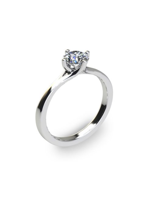 Gyűrűguru eljegyzési gyűrű 0,5ct szintetikus gyémánttal BRK200  