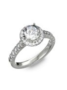  Gyűrűguru eljegyzési gyűrű 0,8ct szintetikus gyémánttal BRK201 