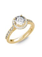  Gyűrűguru eljegyzési gyűrű 0,8ct szintetikus gyémánttal BRK201 