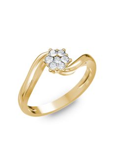   Gyűrűguru eljegyzési gyűrű szintetikus gyémánttal BRK209 