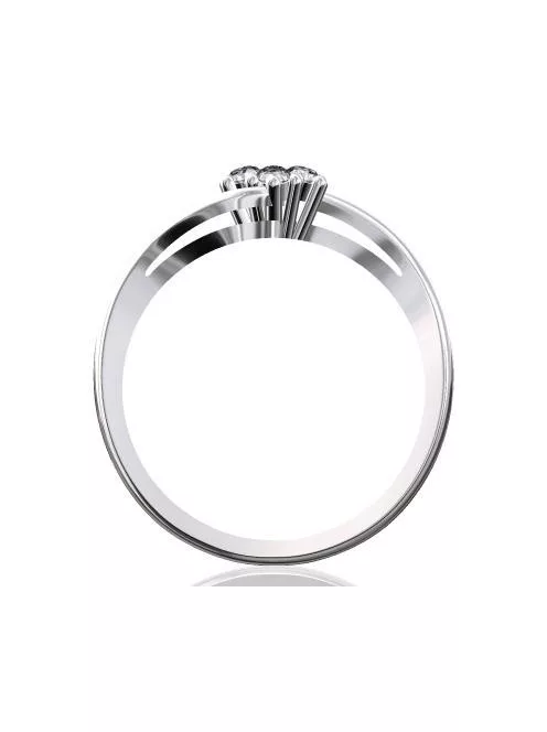 Gyűrűguru eljegyzési gyűrű szintetikus gyémánttal BRK209 