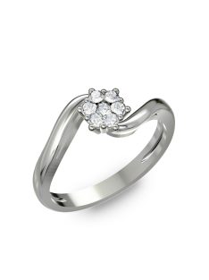 Gyűrűguru eljegyzési gyűrű H/SI gyémánttal BRK209 