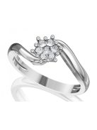 Gyűrűguru eljegyzési gyűrű H/SI gyémánttal BRK209 