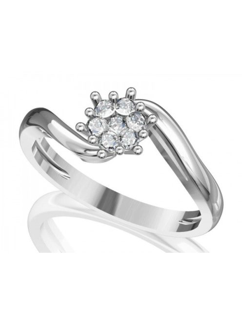 Gyűrűguru eljegyzési gyűrű H/SI gyémánttal BRK209 