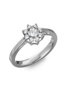 Gyűrűguru eljegyzési gyűrű 0,25Ct H/SI gyémánttal BRK217 