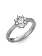 Gyűrűguru eljegyzési gyűrű 0,25Ct I/SI gyémánttal BRK217 