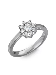   Gyűrűguru eljegyzési gyűrű 0,25Ct I/SI gyémánttal BRK217 