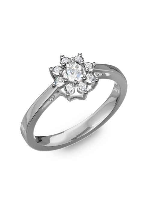 Gyűrűguru eljegyzési gyűrű 0,25Ct H/SI gyémánttal BRK217 