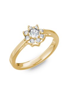   Gyűrűguru eljegyzési gyűrű 0,25Ct H/SI gyémánttal BRK217 