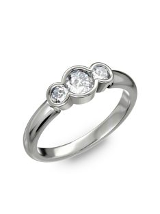   Gyűrűguru eljegyzési gyűrű 0,40Ct H/SI gyémánttal BRK218 