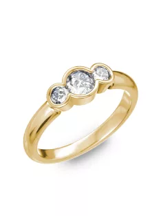   Gyűrűguru eljegyzési gyűrű 0,40Ct I/SI gyémánttal BRK218 