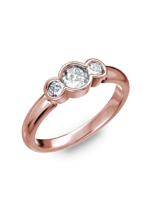 Gyűrűguru eljegyzési gyűrű 0,40Ct H/SI gyémánttal BRK218 