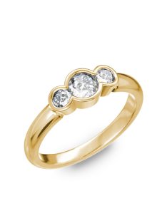   Gyűrűguru eljegyzési gyűrű 0,40Ct szintetikus gyémánttal BRK218 