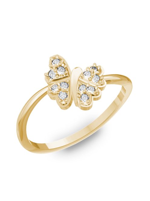 Gyűrűguru eljegyzési gyűrű H/SI gyémánttal BRK224 