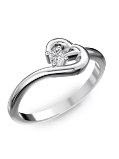   Gyűrűguru eljegyzési gyűrű  0.07ct I/SI gyémánttal BRK225 