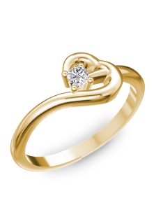   Gyűrűguru eljegyzési gyűrű  0.07ct H/SI gyémánttal BRK225 