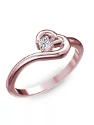 Gyűrűguru eljegyzési gyűrű  0.07ct I/SI gyémánttal BRK225 