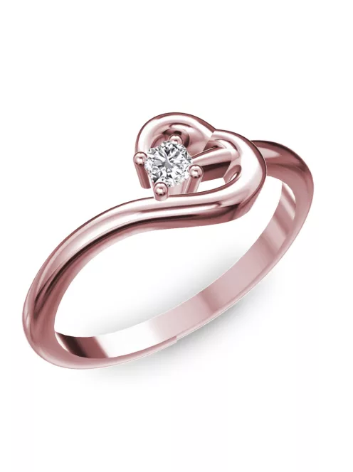 Gyűrűguru eljegyzési gyűrű  0.07ct I/SI gyémánttal BRK225 