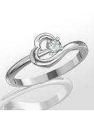 Gyűrűguru eljegyzési gyűrű  0.07ct H/SI gyémánttal BRK225 