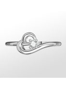 Gyűrűguru eljegyzési gyűrű  0.07ct H/SI gyémánttal BRK225 