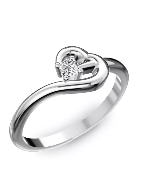 Gyűrűguru eljegyzési gyűrű 0.1ct szintetikus gyémánttal BRK225 