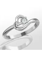 Gyűrűguru eljegyzési gyűrű 0.1ct szintetikus gyémánttal BRK225 