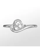 Gyűrűguru eljegyzési gyűrű 0.1ct szintetikus gyémánttal BRK225 