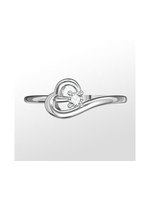 Gyűrűguru eljegyzési gyűrű 0.1ct szintetikus gyémánttal BRK225 