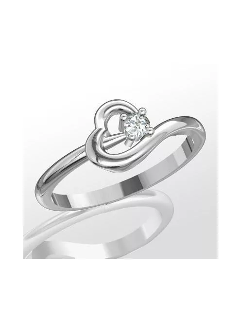 Gyűrűguru eljegyzési gyűrű 0.1ct gyémánttal BRK225 
