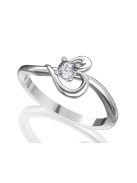 Gyűrűguru eljegyzési gyűrű 0.1ct gyémánttal BRK225 