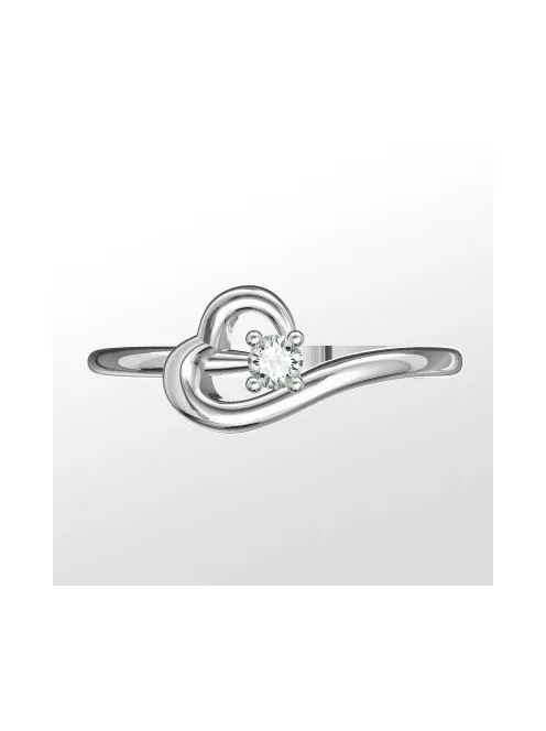 Gyűrűguru eljegyzési gyűrű 0.1ct gyémánttal BRK225 