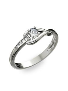   Gyűrűguru eljegyzési gyűrű 0.17ct szintetikus gyémánttal BRK 231  