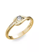 Gyűrűguru eljegyzési gyűrű 0.17ct szintetikus gyémánttal BRK 231  