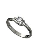 Gyűrűguru eljegyzési gyűrű 0.17ct szintetikus gyémánttal BRK 231  